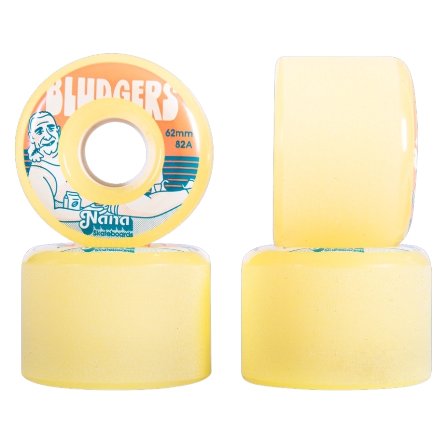 Nana Bludgers Dehydrated Yellow 82A 69mm Skateboard Wheels