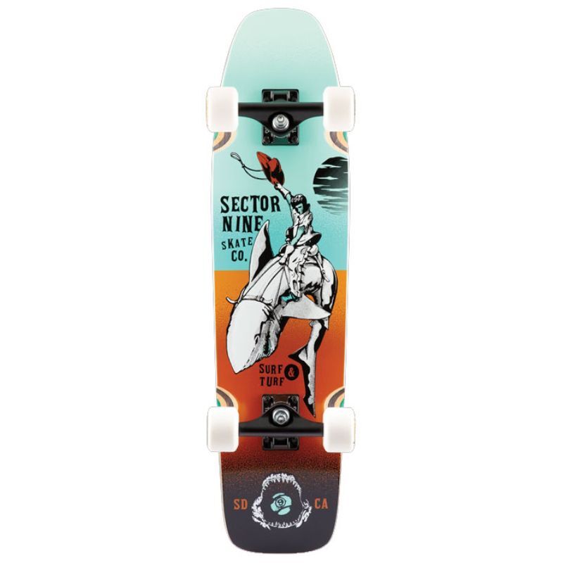 Sector 9 Gaucho Ninety Five Teal Cruiser Skateboard