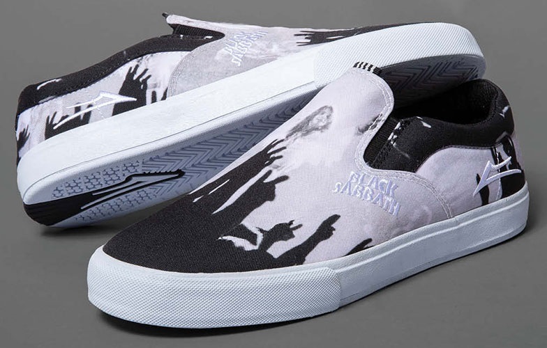 Lakai Owen VLK Black Sabbath Black White Canvas Mens Skate Shoes [Size: US 9]