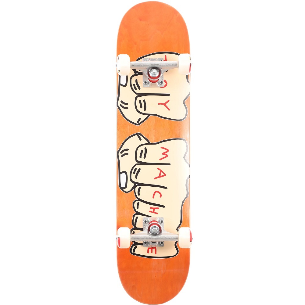 Toy Machine Fists Orange 7.75 Complete Skateboard