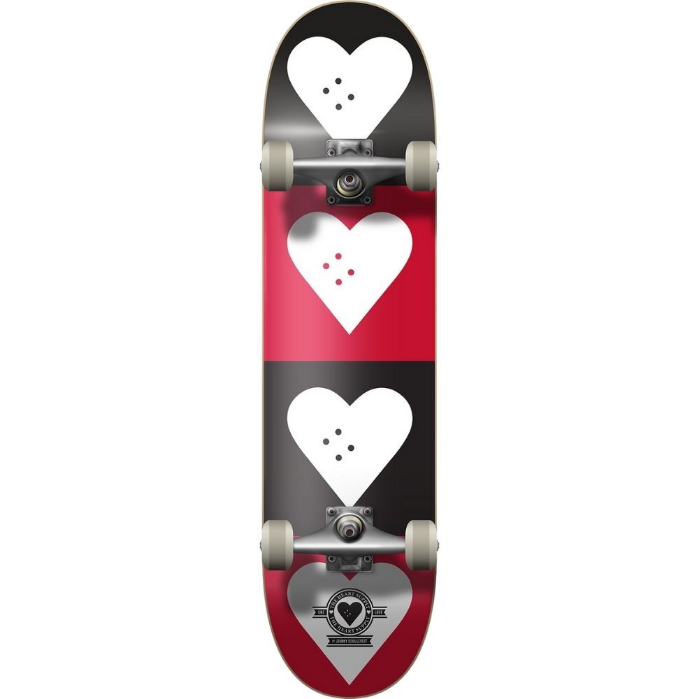 The Heart Supply Quad Black Red 7.75 Complete Skateboard