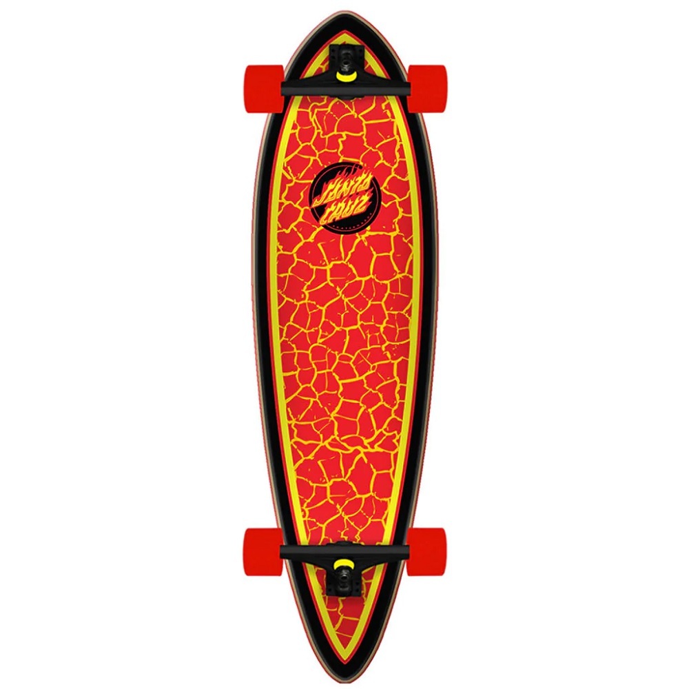 Santa Cruz Flame Dot Pintail 33 Longboard Skateboard