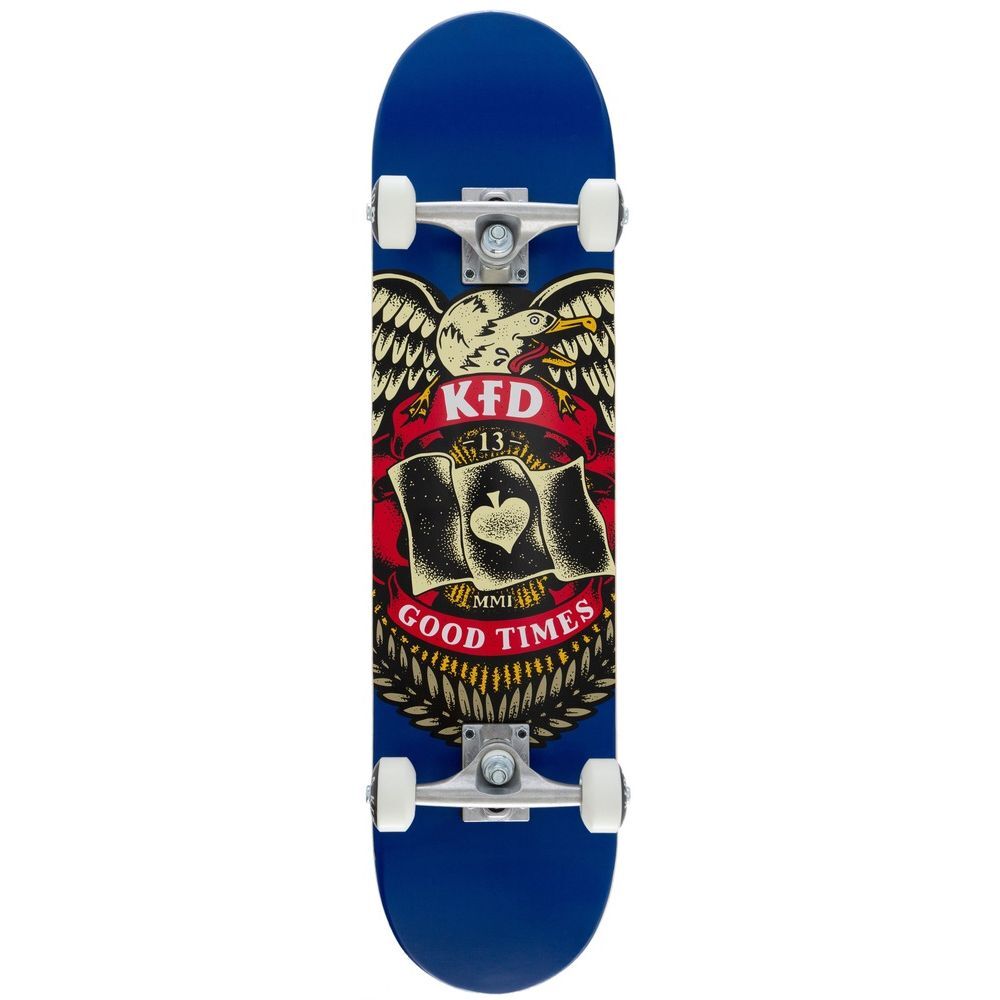 KFD Badge Young Guns Navy 7.75 Complete Skateboard