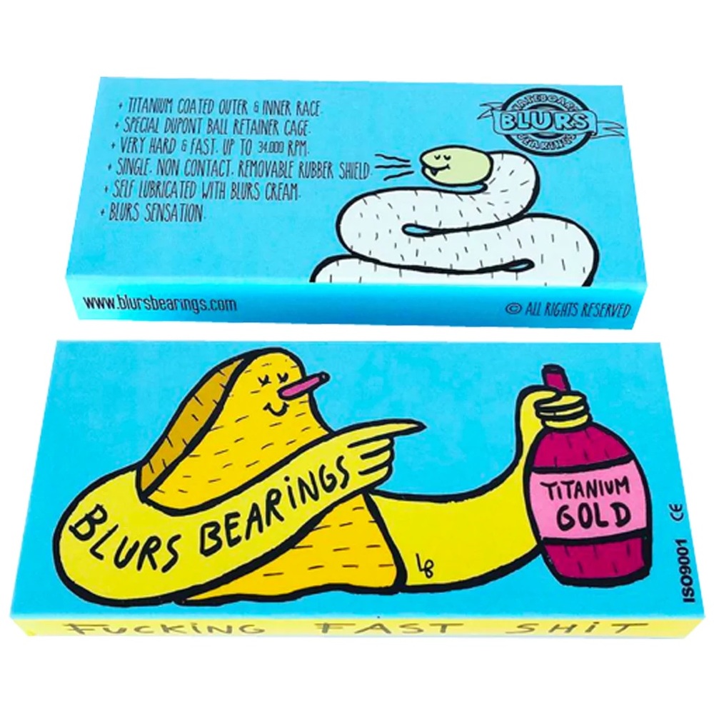 Blurs Titanium Gold Skateboard Bearings