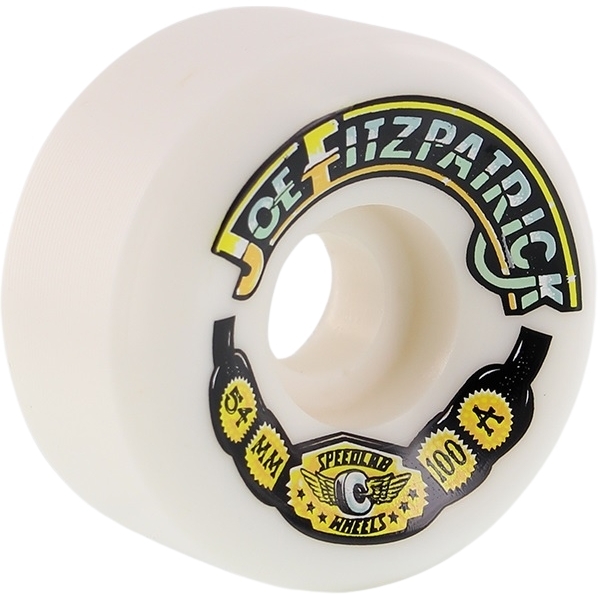 Speedlabs Pro Joe Flitzpatrick 100A 54mm Skateboard Wheels Slightly Yellowed