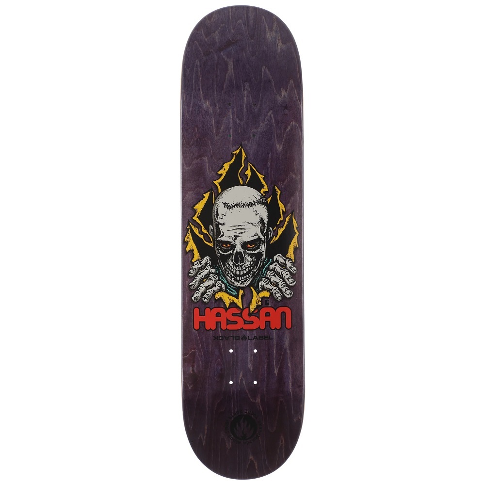 Black Label Hassan Ripper 8.38 Skateboard Deck