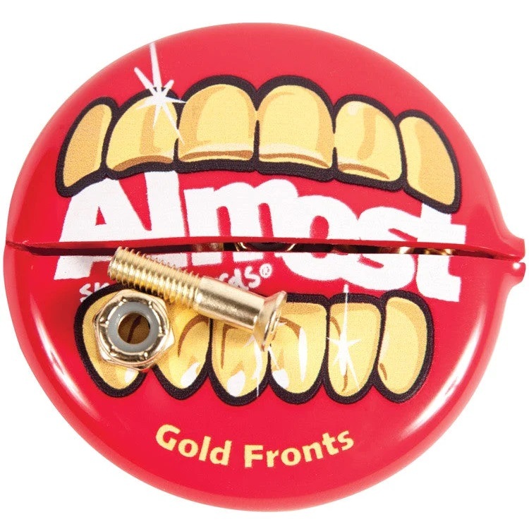 Almost Gold Nuts Bolts 7/8" Skateboard Hardware
