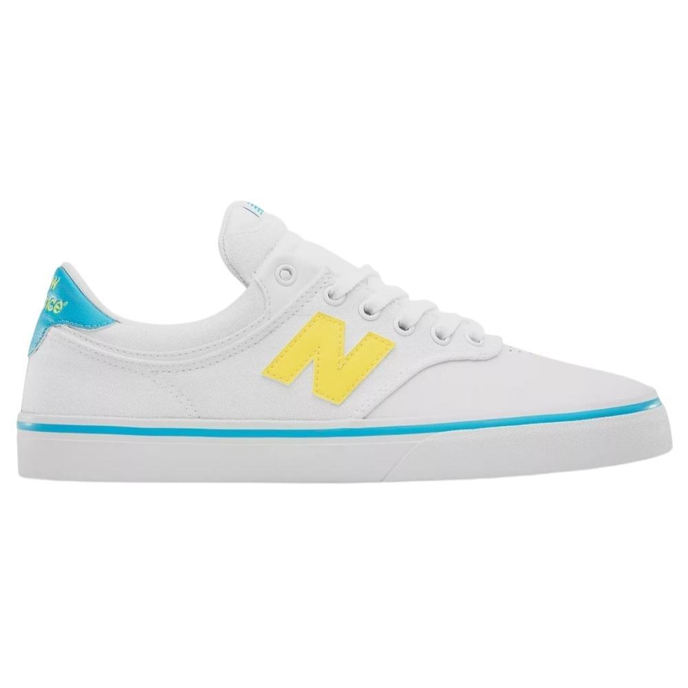 New Balance NM255 White Yellow Mens Skate Shoes [Size: US 9]