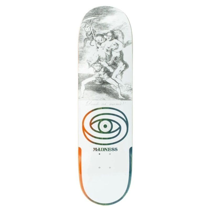 Madness Donde White R7 8.5 Skateboard Deck