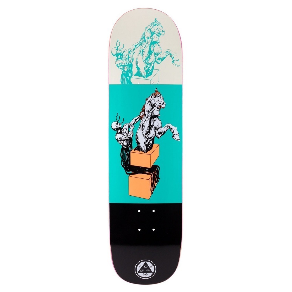 Welcome Hierophant On Big Bunyip Teal Black 8.5 Skateboard Deck