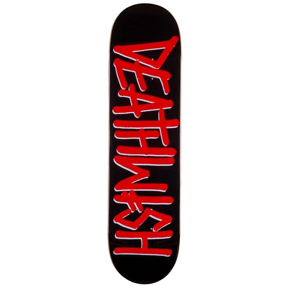 Deathwish OG Deathspray Red Black 8.0 Skateboard Deck