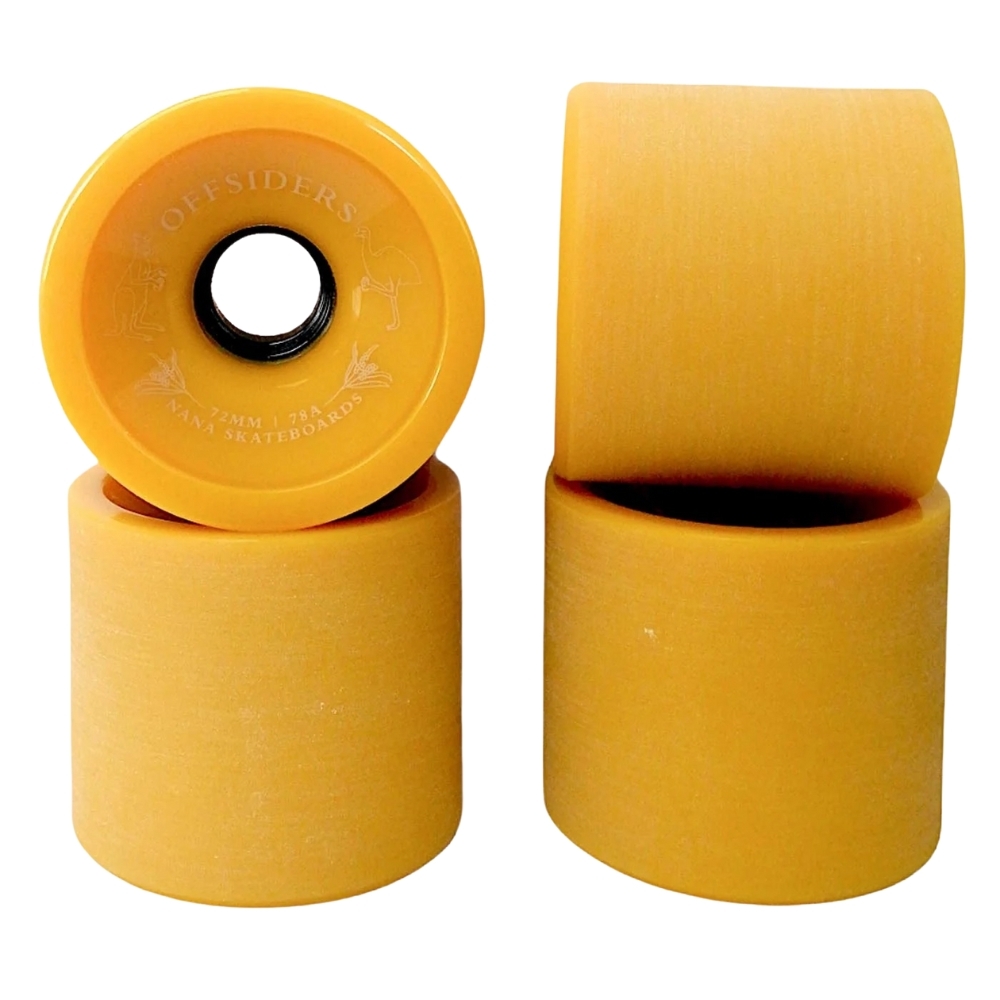 Nana Offsiders Gold 78A 72mm Skateboard Wheels