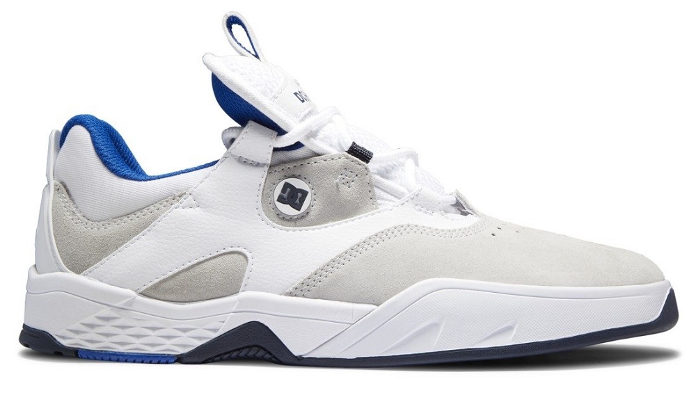 DC Kalis White Blue Grey Mens Skate Shoes [Size: US 8]