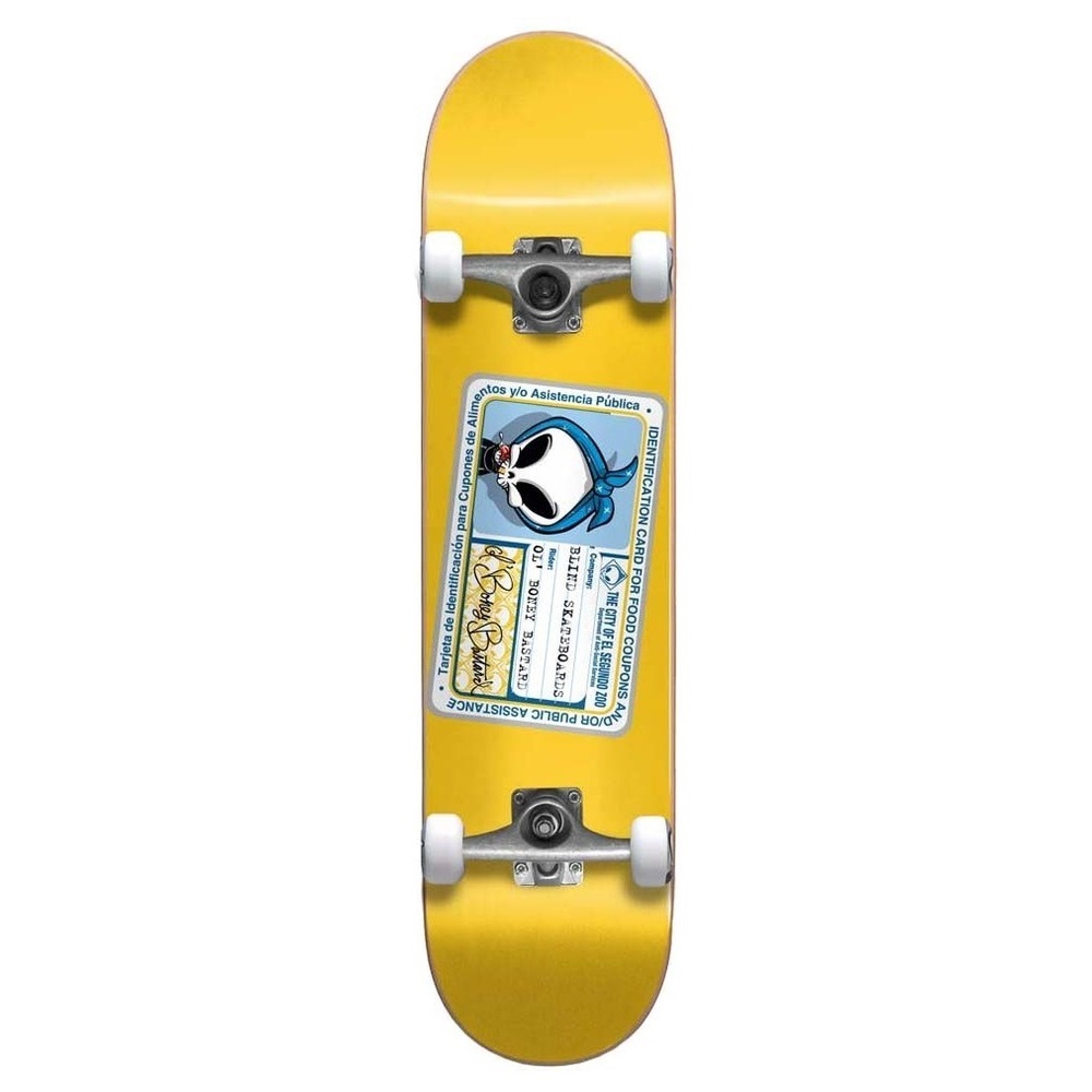 Blind Old Boney Bastard FP Yellow 8.25 Complete Skateboard