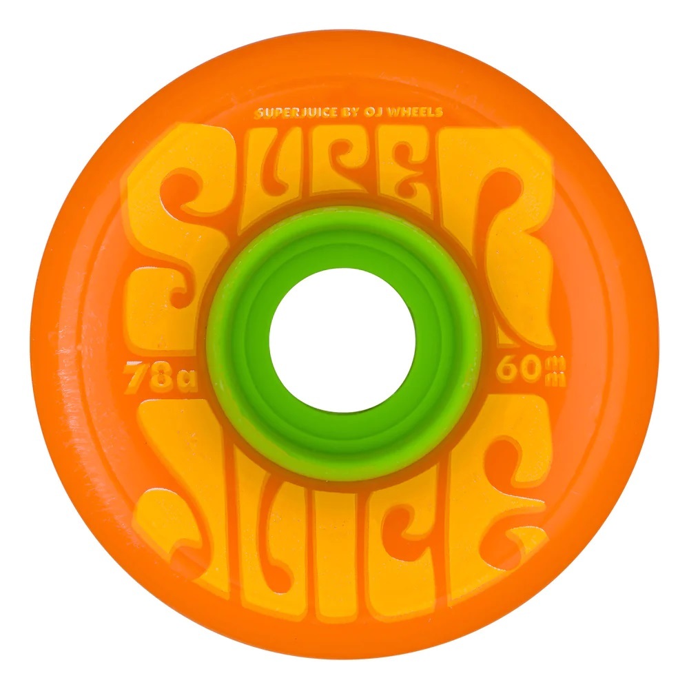 Oj Super Juice Citrus Orange 78A 60mm Skateboard Wheels