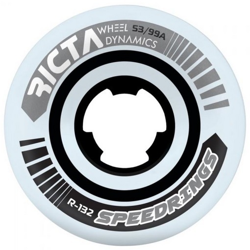 Ricta Speedrings Wide Silver 53mm Skateboard Wheels