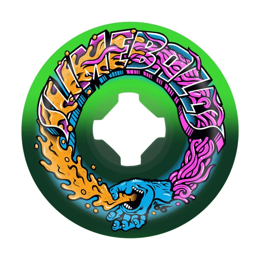 Slime Balls Speed Balls Greetings Green Black 99A 56mm Skateboard Wheels