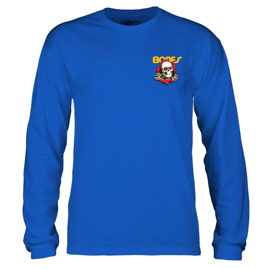 Powell Peralta Ripper Royal Blue Youth Long Sleeve Shirt [Size: S]