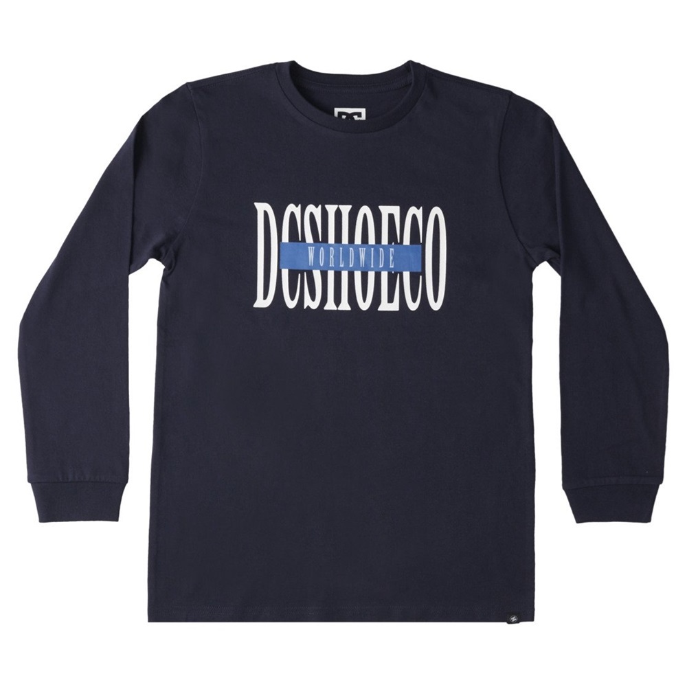 DC Dimensions Navy Blazer Youth Long Sleeve Shirt [Size: 14]