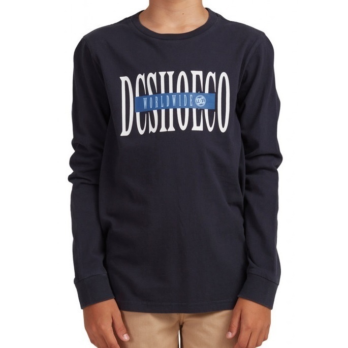 DC Dimensions Navy Blazer Youth Long Sleeve Shirt [Size: 14]