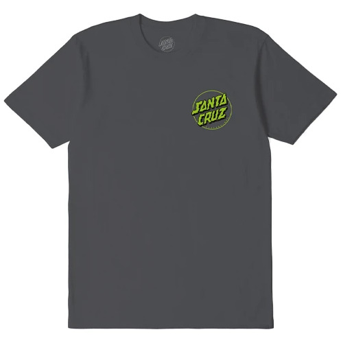 Santa Cruz T-Shirt Depth Dot Gun Metal Youth