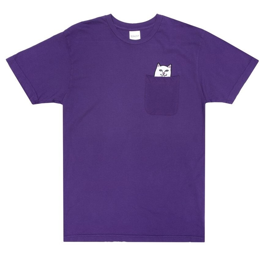 RipNDip Lord Nermal Pocket Purple T-Shirt [Size: S]