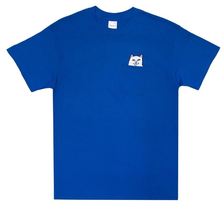 RipNDip Lord Nermal Pocket Royal Blue T-Shirt [Size: S]