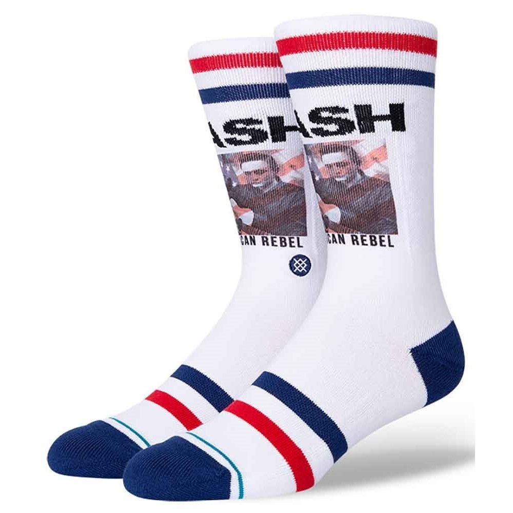 Stance Cash American Rebel White Large Mens Socks