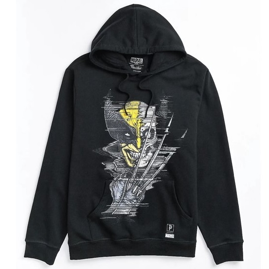 Primitive Marvel Wolverine Oversized Black Hoodie [Size: M]