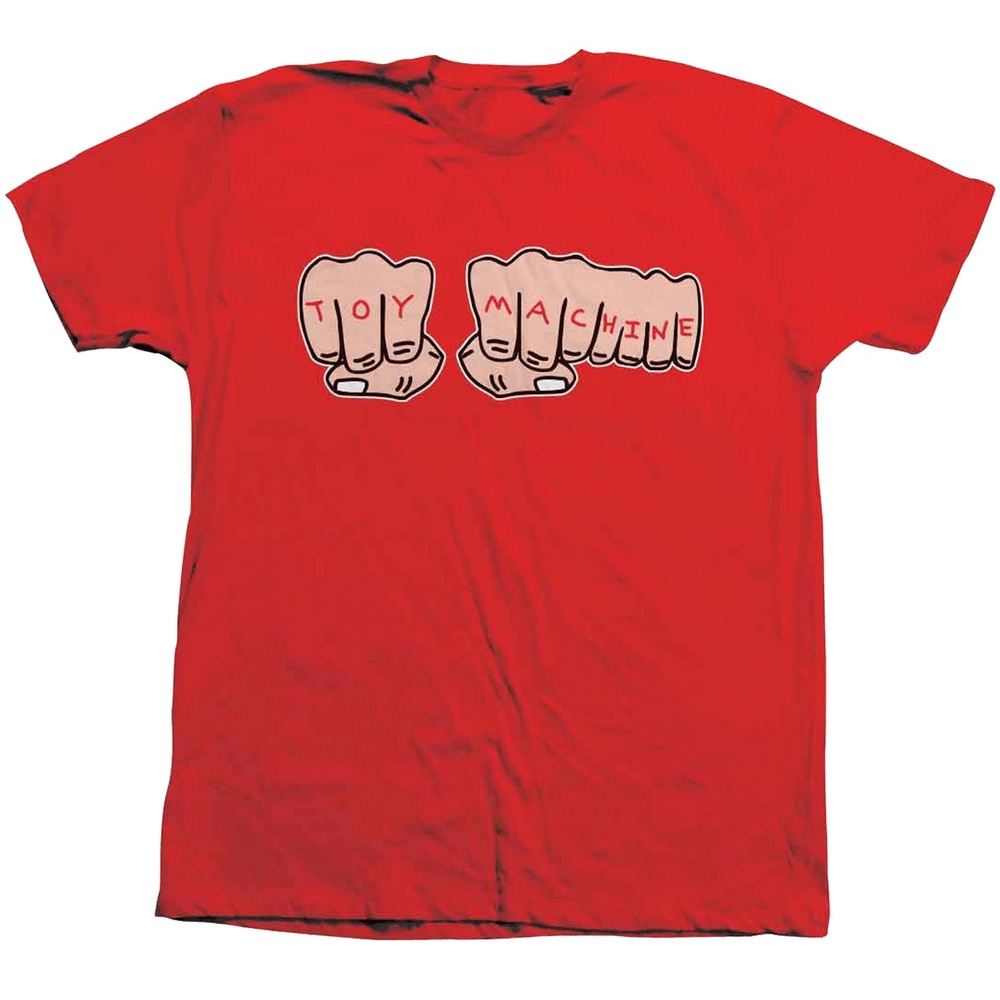 Toy Machine Fists Red Youth T-Shirt [Size: M]