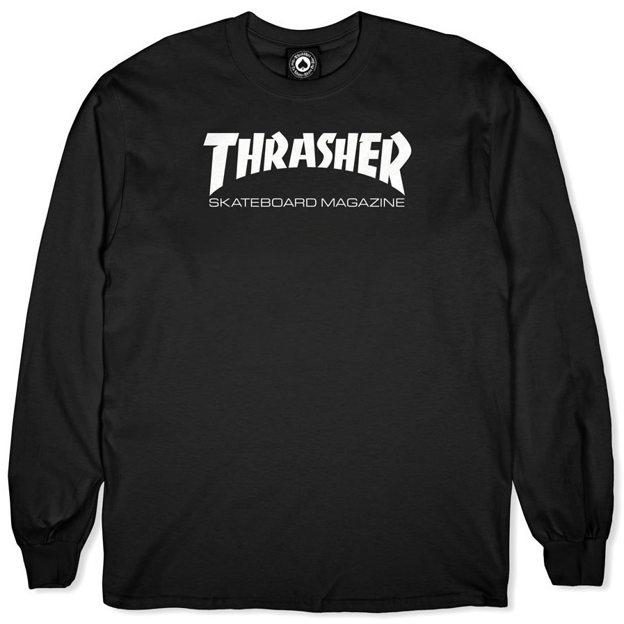 Thrasher Skate Mag Black Long Sleeve Shirt [Size: S]