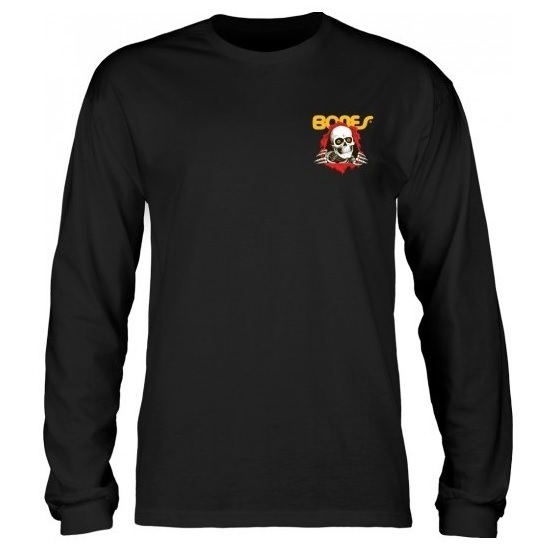 Powell Peralta Ripper Black Long Sleeve Shirt [Size: M]