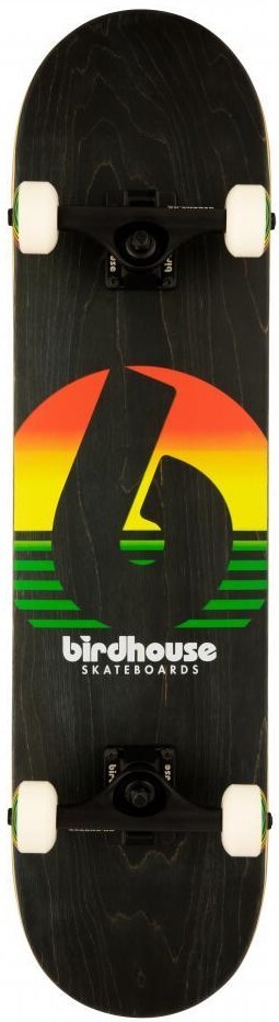 Birdhouse Level 3 Sunset Rasta 7.75 Complete Skateboard