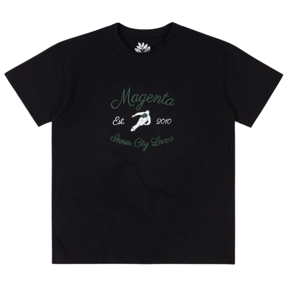 Magenta Inner City Lovers Black T-Shirt [Size: XL]