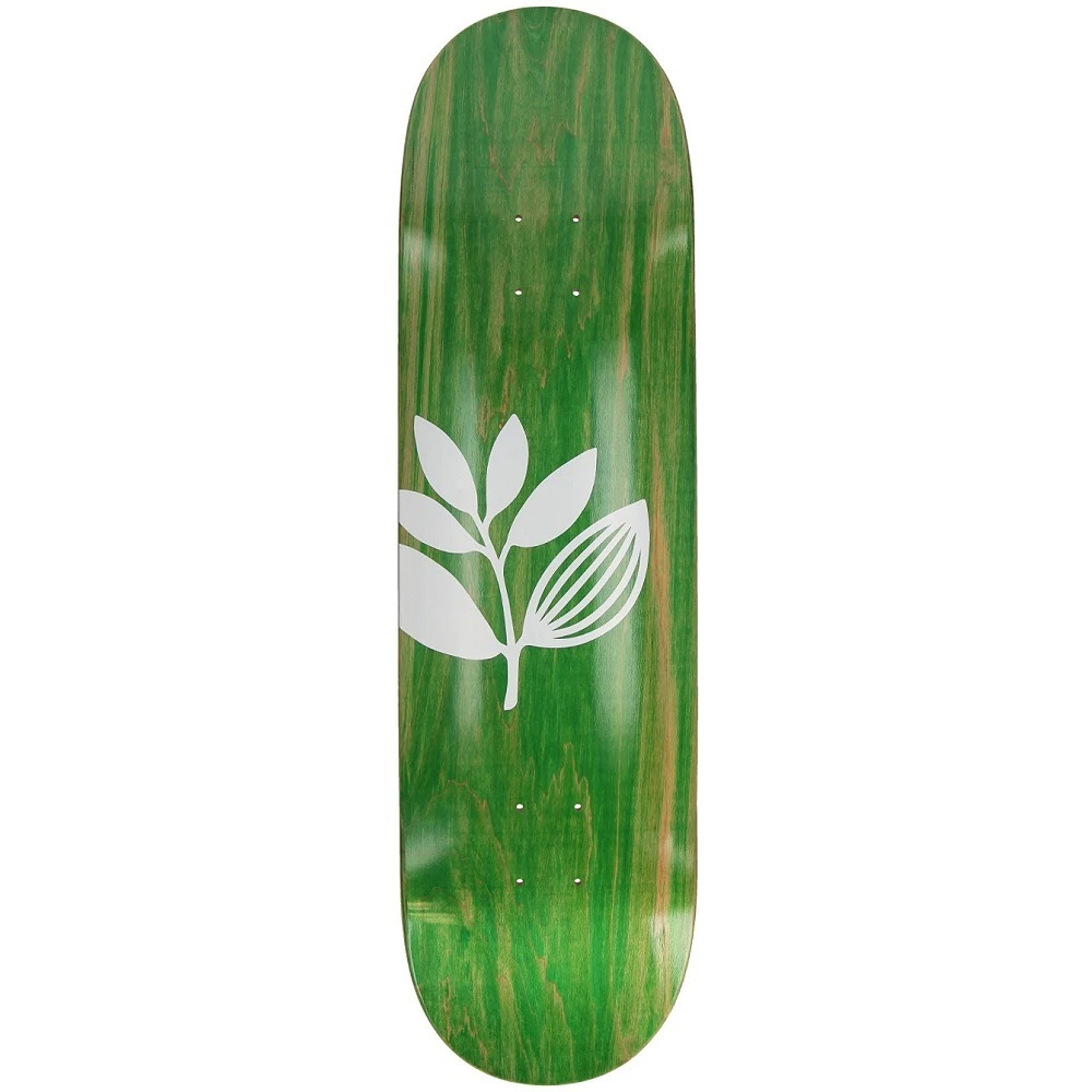 Magenta Big Plant Team 8.375 Green Skateboard Deck
