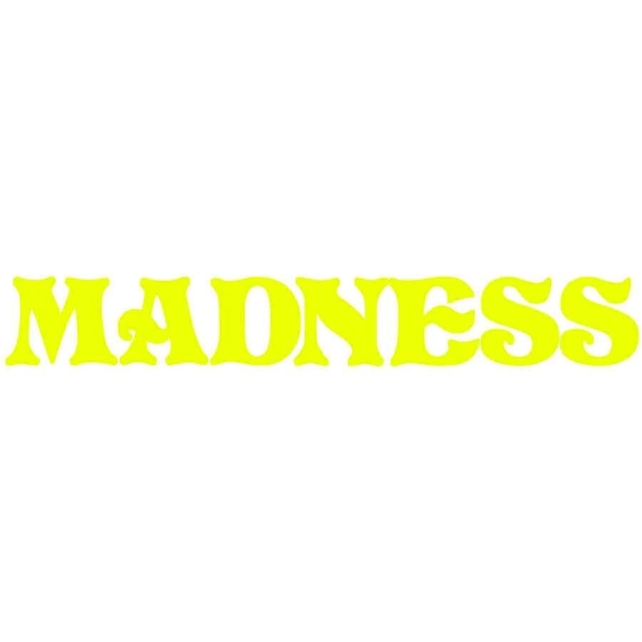 Madness Vinyl Decal Safety Yellow Sticker