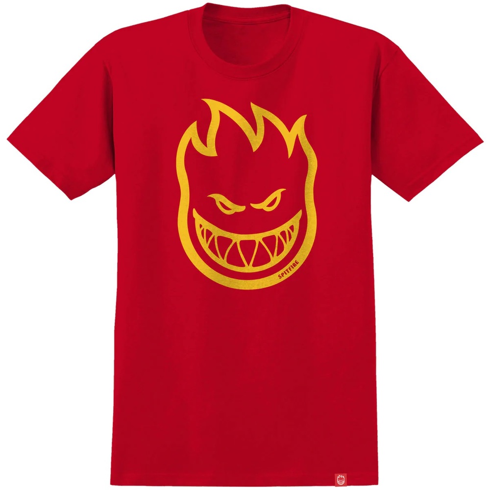Spitfire Bighead Red Gold T-Shirt [Size: S]