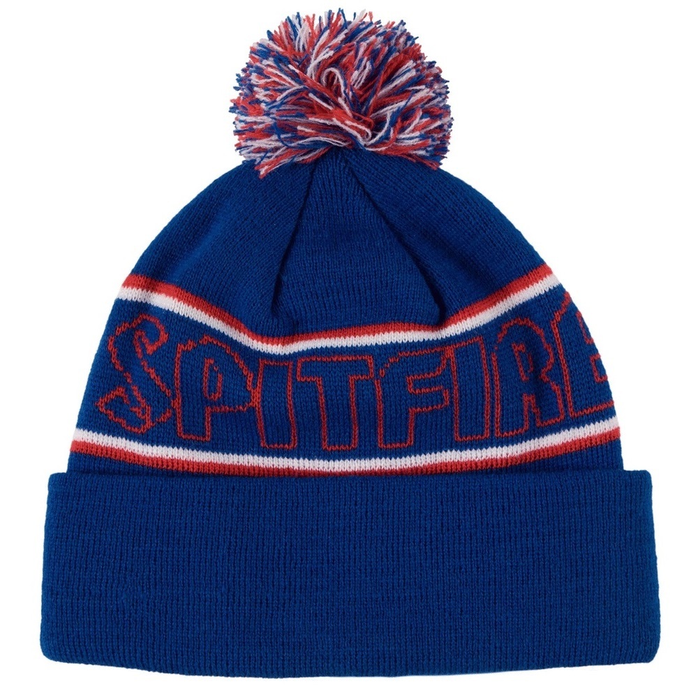 Spitfire Beanie Hombre Pom Blue Red White