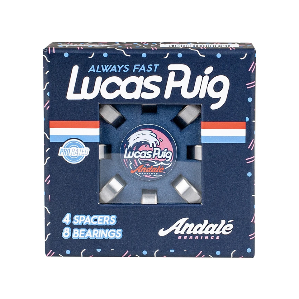Andale Lucas Puig Pro Set of 8 Skateboard Bearings