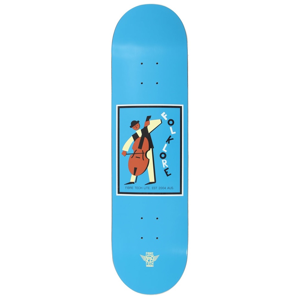 Folklore Fibretech Lite Cello Blue 8.25 Skateboard Deck