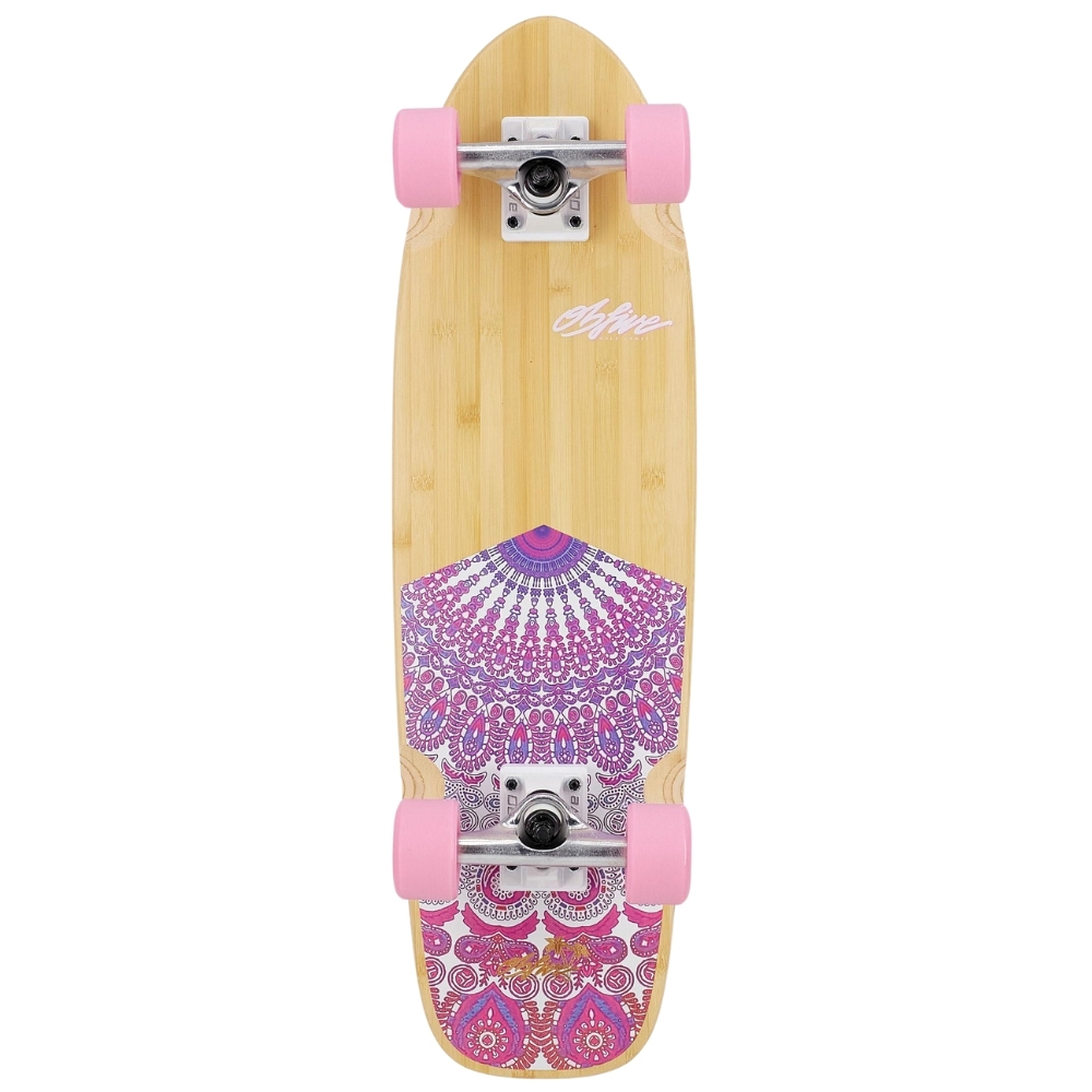 Obfive Cruiser Skateboard Complete Mandala Pink 28