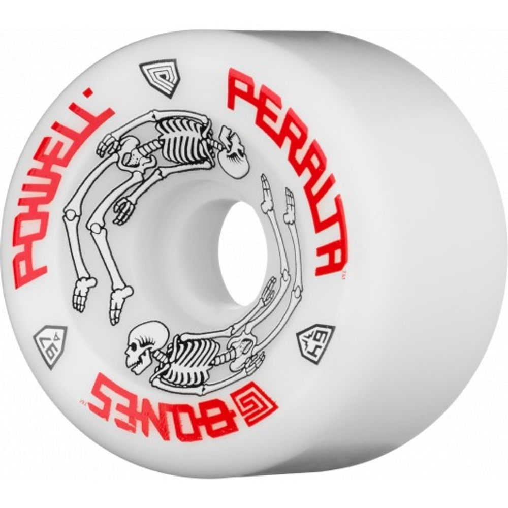 Powell Peralta G-Bones White 97A 64mm Skateboard Wheels