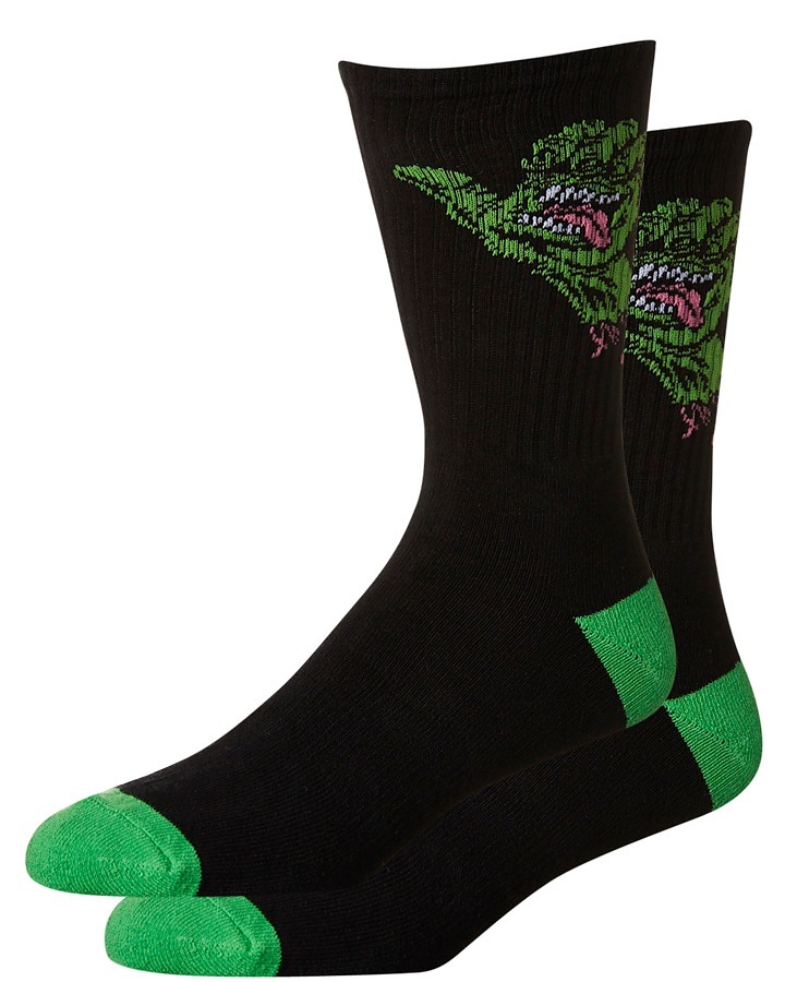 Santa Cruz Shaka Socks 2 Pairs Black Green