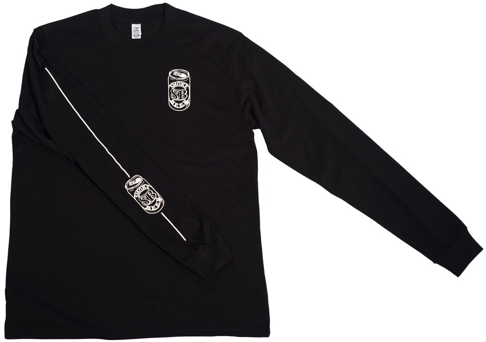 Smoke Beer Classic Can Black Long Sleeve Shirt [Size: M]