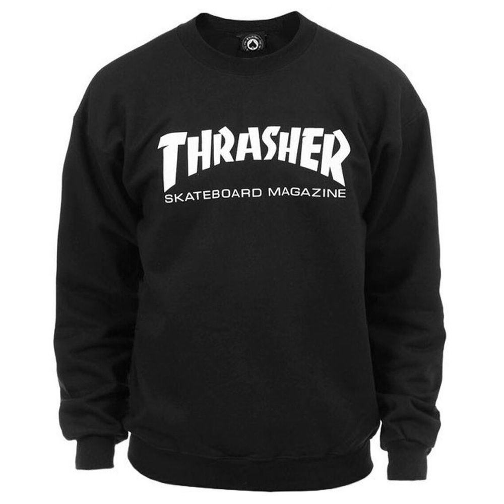 Thrasher Skate Mag Black Crew Jumper [Size: S]
