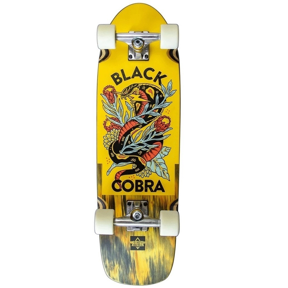 Dusters Complete Cruiser Skateboard Cobra Yellow 29.5