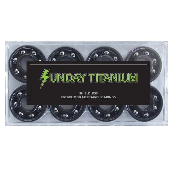 Sunday Hardware Titanium Skateboard Bearings Set