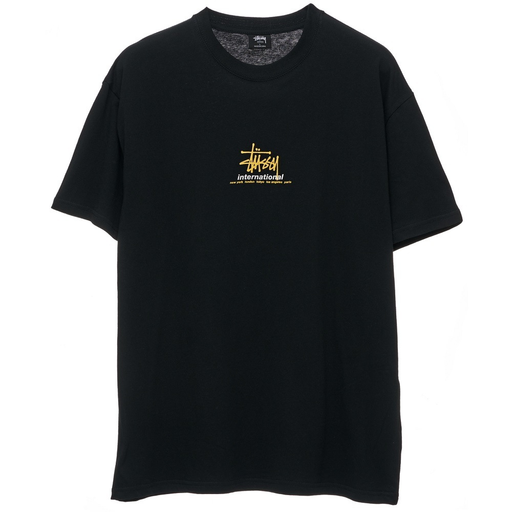 Stussy International Black T-Shirt [Size: L]