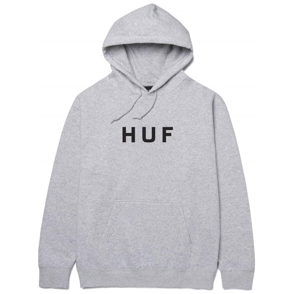 HUF Essential OG Logo Athletic Heather Hoodie [Size: M]