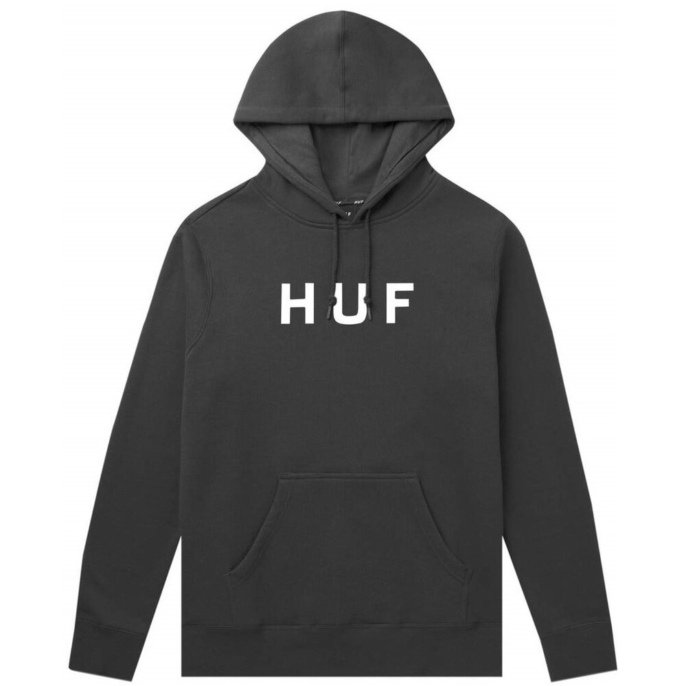 HUF Essential OG Logo Black Hoodie [Size: M]